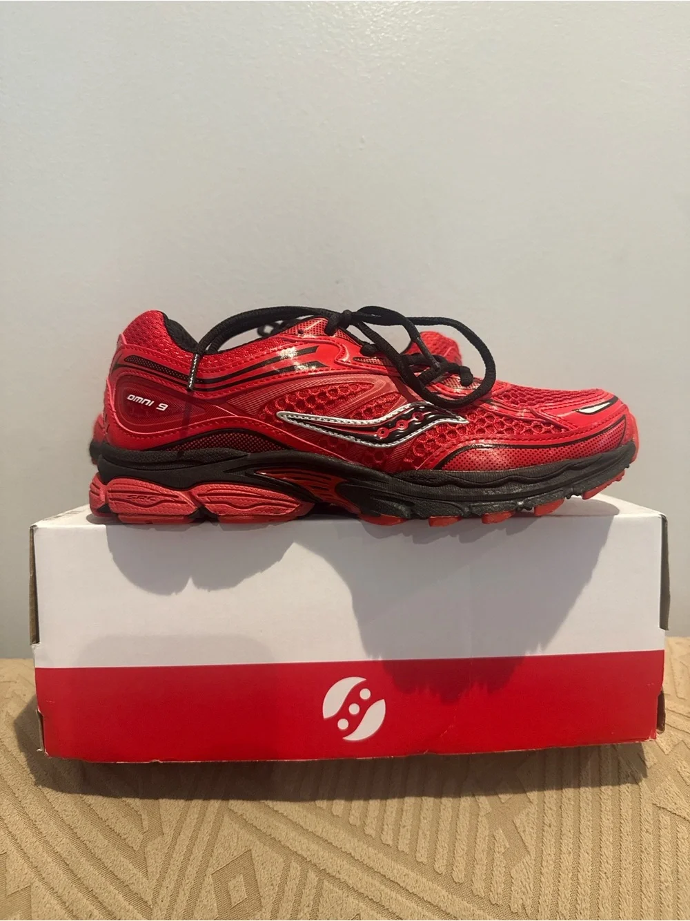 Saucony Red and Black Men's Running Sneaker